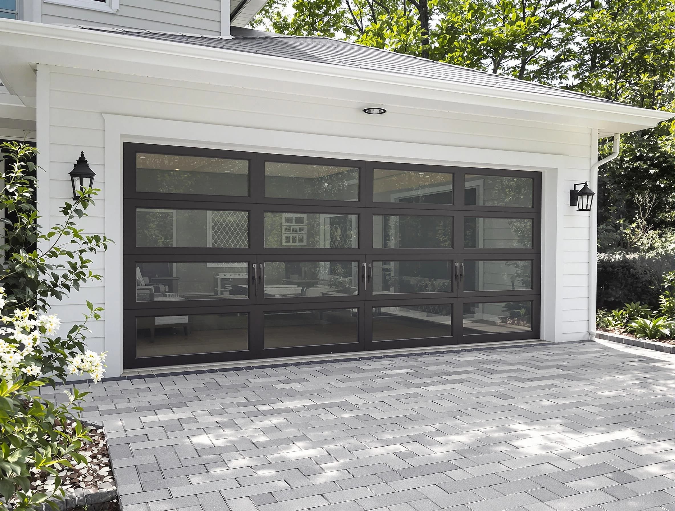 Franklin Park Garage Door Repair design specialist presenting custom garage door options to Franklin Park homeowner