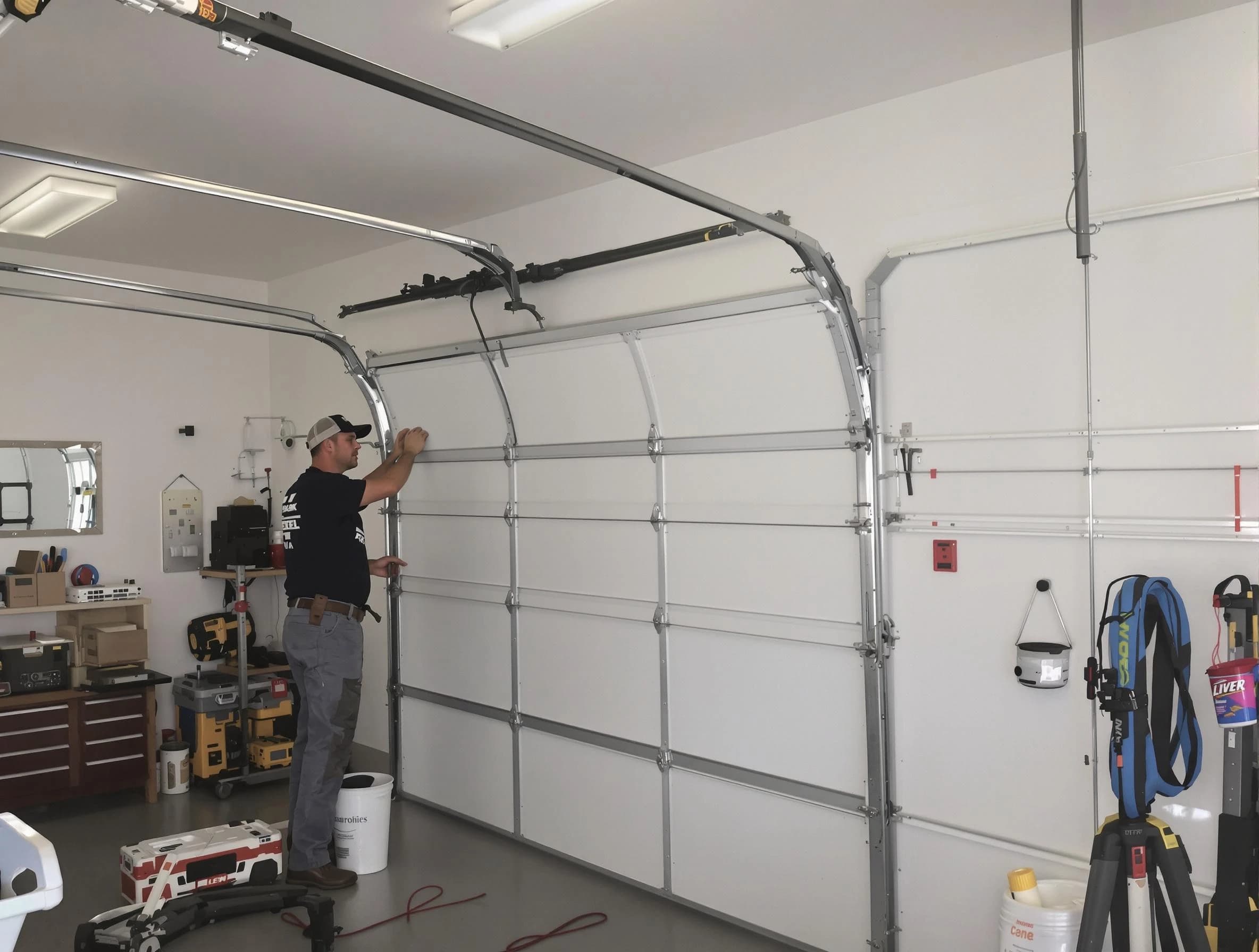 Franklin Park Garage Door Repair team installing new garage door in Franklin Park