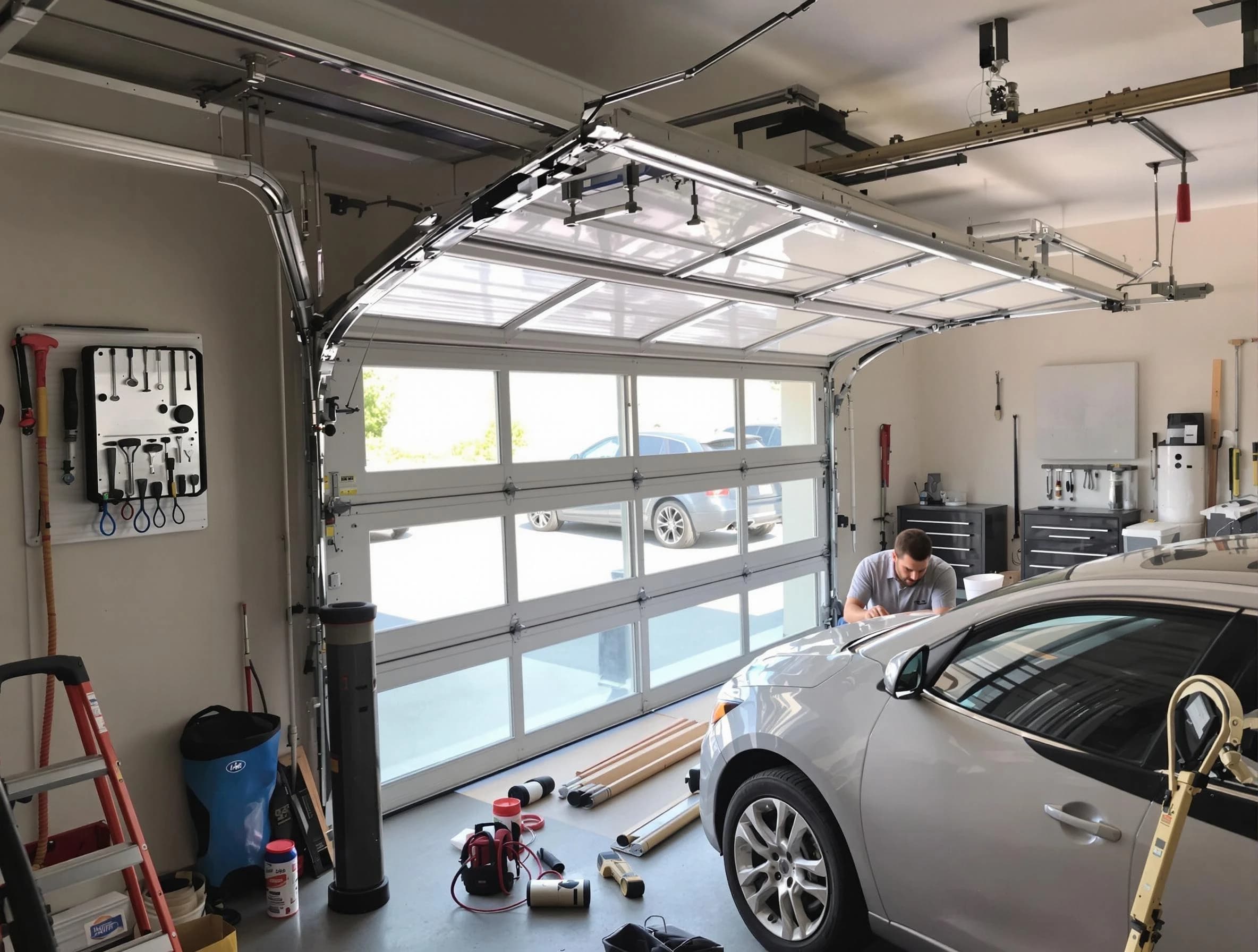 Garage door noise reduction service by Franklin Park Garage Door Repair in Franklin Park