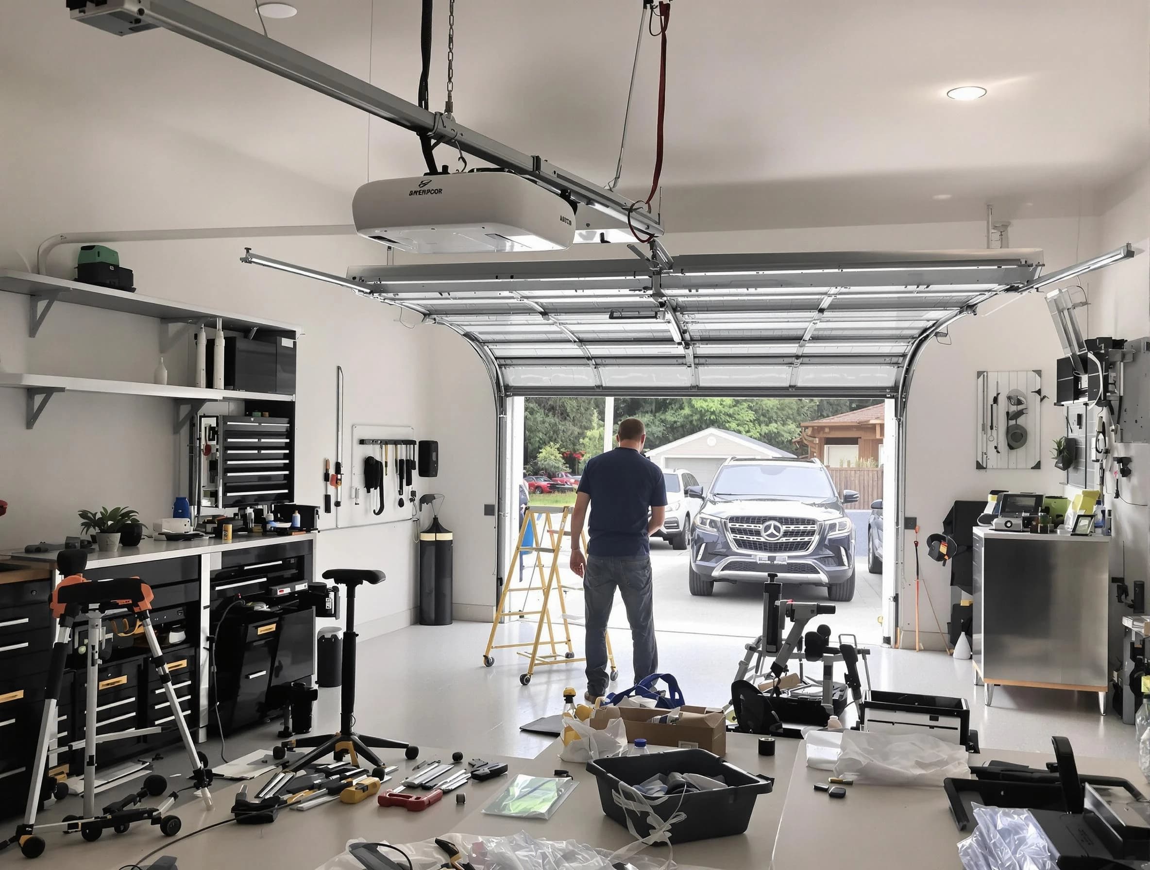 Garage door opener installation by Franklin Park Garage Door Repair in Franklin Park