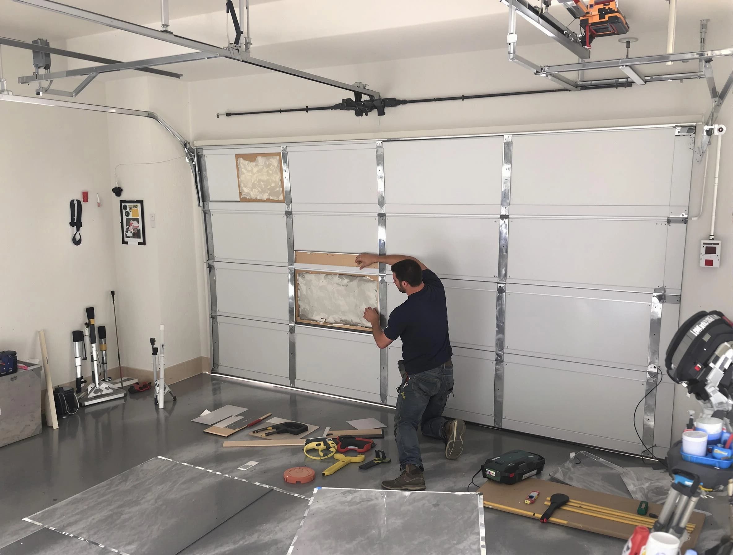 Garage Door Panel Repair in Franklin Park