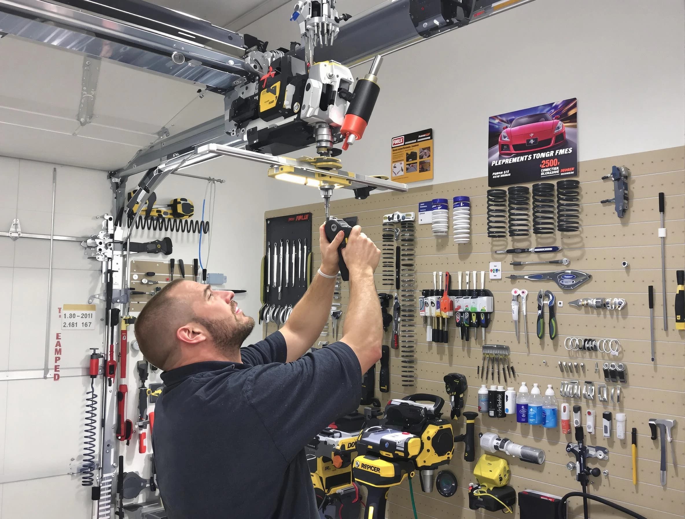 Garage Door Spring Repair in Franklin Park